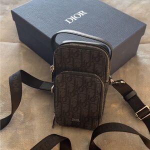 Dior Monogram Black Crossbody Bag